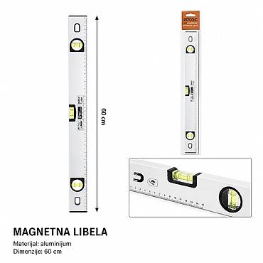 KMT 2005C aluminijumski libela 60 cm – magnetna - Materijal