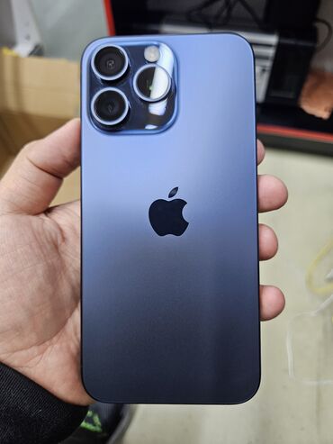 Apple iPhone: IPhone 15 Pro Max, Б/у, 256 ГБ, Синий, 100 %
