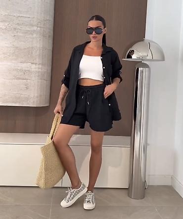 Kompleti: Dvodelni ženski komplet od muslina – košulja i šorts 3100 din — 11