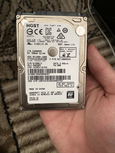 хард диск бишкек: Накопитель, Б/у, HGST, HDD, 1 ТБ, Для ноутбука