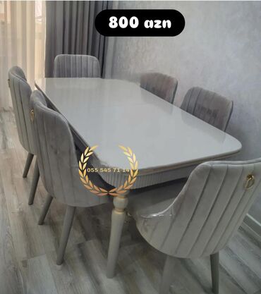 Divanlar: Qonaq otağı üçün, Yeni, 6 stul