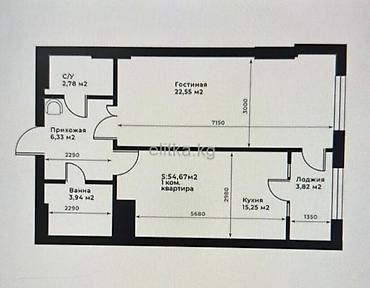 2026: 2 комнаты, 55 м², БГУ Элитка, 10 этаж — 5