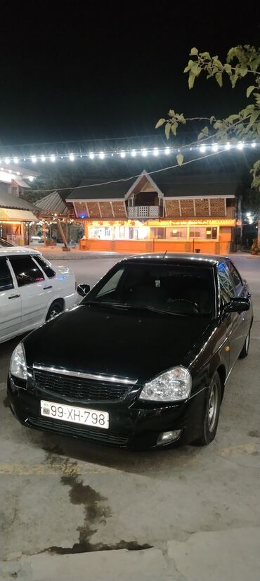 VAZ (LADA): Lada Priora sedan – qara rəng, 4 qapılı, ön və arxa işıqlar orijinal — 9