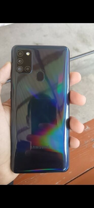 Apple iPhone: Samsung Galaxy A21S, 64 GB, rəng - Qara, Barmaq izi
