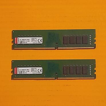 Оперативная память (RAM) для ПК: Оперативная память (RAM) для ПК, Б/у, Kingston, 16 ГБ, DDR4, 2400 МГц — 2