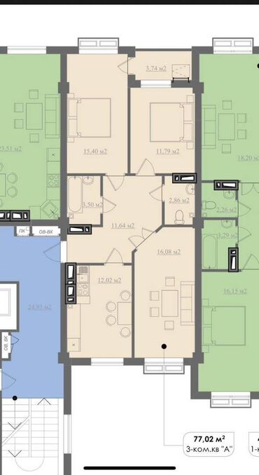 купить дом в новопокровке: 3 комнаты, 77 м², Элитка, 4 этаж, ПСО (под самоотделку)
