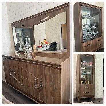 Güzgülü kamod və servantdən ibarət dəst - Material: taxta teksturalı lalafo.az -da Güzgülü kamod və servantdən ibarət dəst - Material: taxta teksturalı