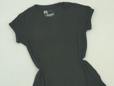 czarne t shirty w serek: T-shirt, FBsister, XS (EU 34), condition - Very good