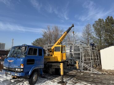 Услуги манипулятора: Кран услуга Стрела 21 метр Контейнер вагон бухта кирпич кум шагыл — 19