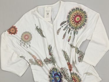 bluzka z piórami przy rękawach: Women's blouse, size 5XL