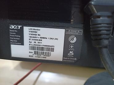 tab 6: Монитор, Acer, Б/у, 18" - 19" — 5
