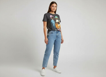 hugo t shirty: Sinsay, T-shirt damski, rozmiar M