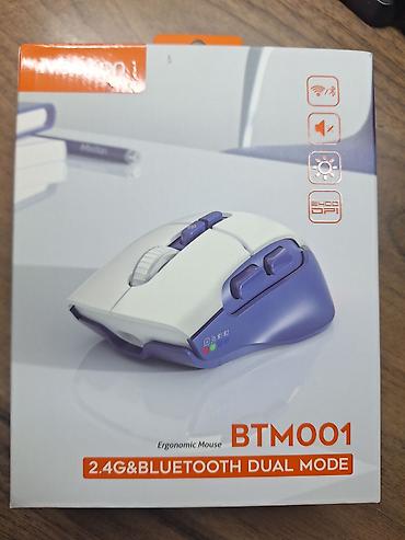 planşet apple: BTM001 Ergonomik Siçan - İki rejim: 2.4G USB qəbuledici və Bluetooth — 1