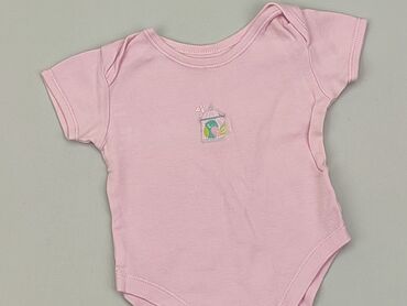 różowe body niemowlęce: Body, George, 0-3 m, 
stan - Dobry