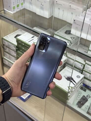 экран от компьютера: Redmi, Redmi Note 10, Колдонулган, 128 ГБ, түсү - Кара, 1 SIM, 2 SIM