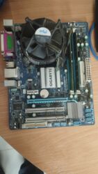 процессоры бу купить: Материнская плата, Б/у, Gigabyte, LGA775, Mini-ATX, Для ПК