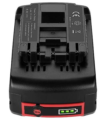 li ion: Bosch uyğun batareya – 18V Li‑ion, 6.0Ah (model BAT609/BAT610G tipli) — 2