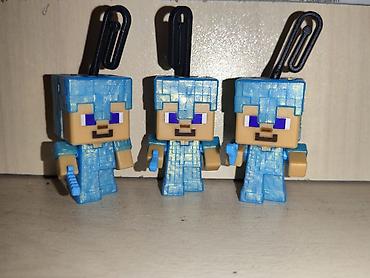 майнкрафт: Minecraft Kinder Almaz Zırhlı Steve Fiqurları 3 dene — 1