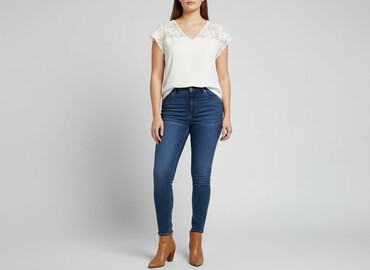 bluzki z koronką plus size: Orsay, Жіноча блуза, розмір XL