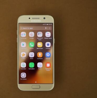 samsung soyuducuları: Samsung Galaxy A5 2017, 64 GB, rəng - Qızılı