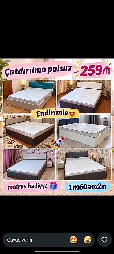 matras tek neferlik: Yeni, İkinəfərlik çarpayı, Matras ilə — 1