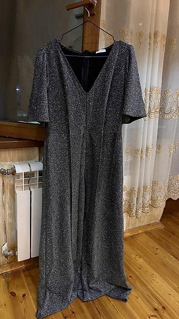 - Məhsul: Parıltılı maxi don - Rəng: Tünd boz/gümüşü shimmer - Model