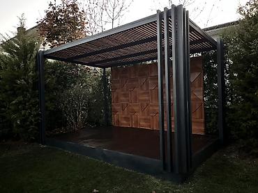 Перголы: Пергола, Металл, Отдельностоящая, Встроенная подсветка, Установка — 8