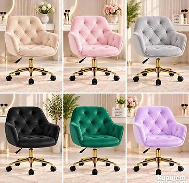 stolice za radni sto forma ideale: BLOSSOM stolica – premium velur, podesiva visina, točkići BLOSSOM je — 1