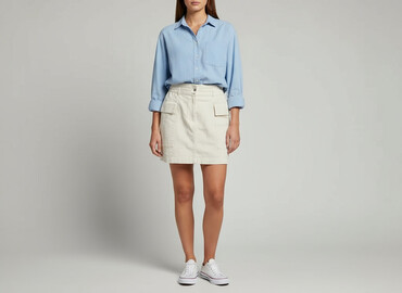 spódnice z karczkiem: H&M, Спідниця жіноча, розмір 2XL