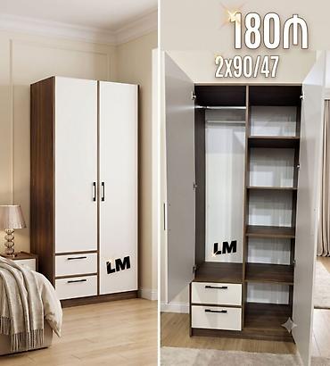 Dolablar: İki qapılı dolablar təmiz laminatla 📌 Qiymət : 180₼ Ölçü : 2 x 90 x — 1