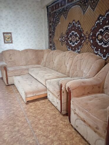 кровать кровать кровать: Раскладной диван, Б/у, Тройка, Жаккард