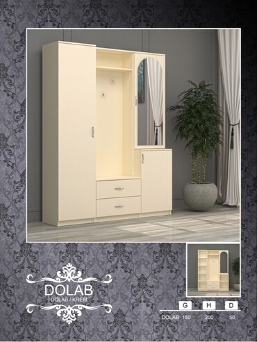 европа мебель: Yeni, Açılan, 3 qapılı Düz dolab, Dəhliz dolabı, Türkiyə