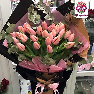 Букеты из живых цветов: Тюльпаны оптом только до 6марта ! Свежие хрустящие сортовые — 11