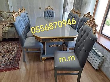 Masa və oturacaq dəstləri: Qonaq otağı üçün, Yeni, Açılmayan, Dördbucaq masa, 6 stul -da lalafo.az — 11 Masa və oturacaq dəstləri: Qonaq otağı üçün, Yeni, Açılmayan, Dördbucaq masa, 6 stul — 11