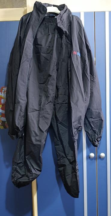 Kişi geyimləri: Qara rəngli idman-sauna kostyumu (sweat suit) 70 manata alınıb, aşağı — 1