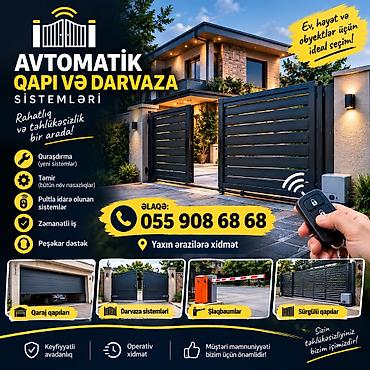 ev qapıları və darvazalar: Avtomatik qapı və darvaza sistemləri – rahatlıq və təhlükəsizlik bir — 1