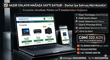 notbuk satilir: Veb saytların hazırlanması | Hosting, Domen — 1