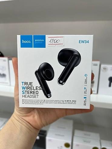 bluetooth mouse: Беспроводные гарнитуры, Hoco, Новый, цвет - Черный — 1
