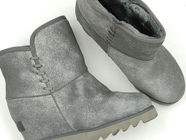 czarne buty na słupku ccc: High boots for women, size 42, condition - Very good
