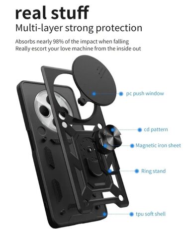 Maske i futrole: Maska za Xiaomi 14, bоја - Crvena, Sa zaštitom za kameru — 5
