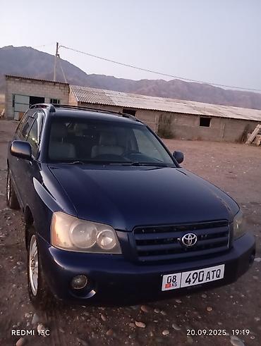 араба ош: Toyota Highlander: 2003 г., 2.4 л, Автомат, Бензин, Внедорожник — 1