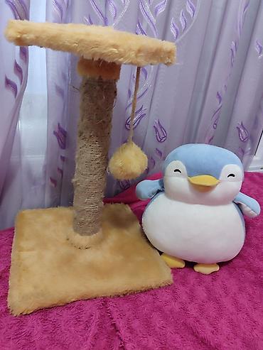 toy pudil: Pişik üçün tirma və oyun stanoku - Material: sisal iplə bərkidilmiş — 6