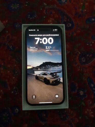 продам айфон 7 бу: IPhone 14 Pro, Колдонулган, 128 ГБ, Кара, Коргоочу айнек, Каптама, Куту, 84 %
