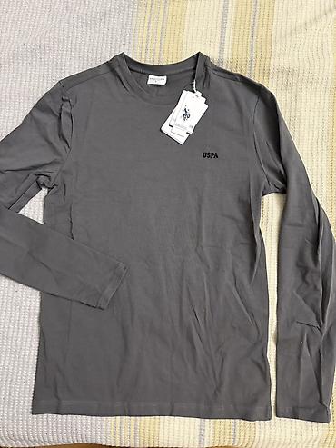 polo assn: Futbolka, U.S. Polo Assn, S, rəng - Boz — 2