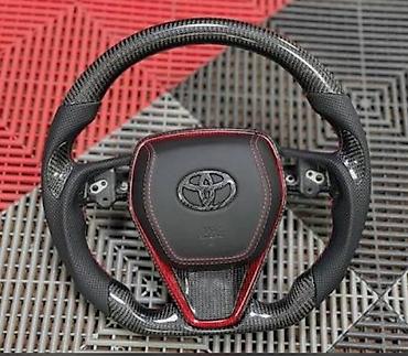 Спортивный руль для Toyota (карбон/перфоманс) - Материал: карбон с
