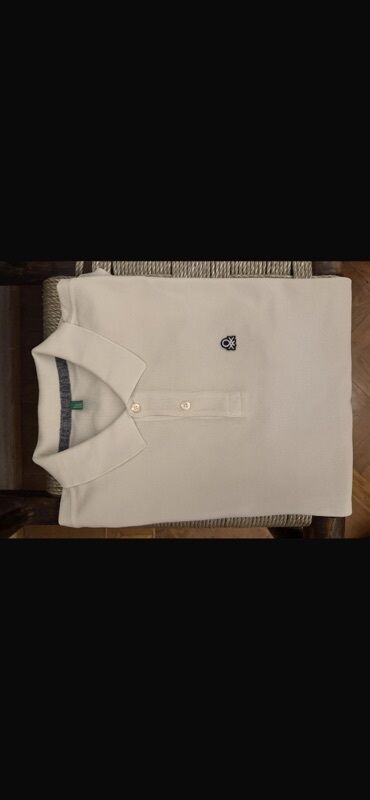 Polo köynəklər: Polo köynək, Benetton, L (EU 40), rəng - Ağ