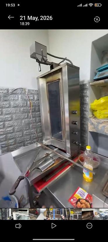 Qril aparatları: Hazır biznes kimi satılır biznes pulu 5500 Aylıq icarəsi 400 manat — 3