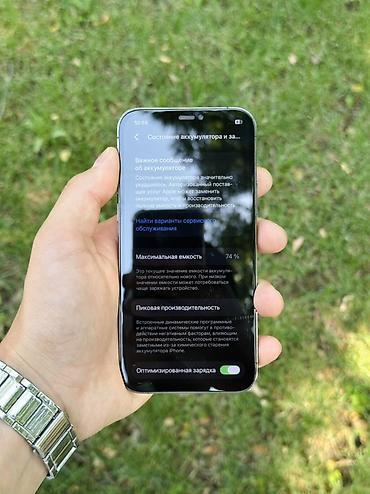 Apple iPhone: IPhone 12 Pro, Б/у, 128 ГБ, Серебристый, Чехол, 74 % — 4