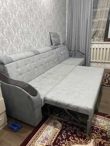 скупка мебели бу бишкек: Модульный диван, цвет - Серый, Б/у
