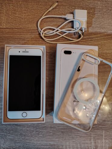 ikinci el iphone x: IPhone 8 Plus, 64 GB, Qızılı, Barmaq izi
